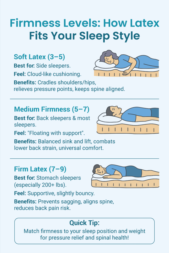 What Does a Latex Mattress Feel Like? 8 Firmness Levels How Latex Fits Your Sleep Style