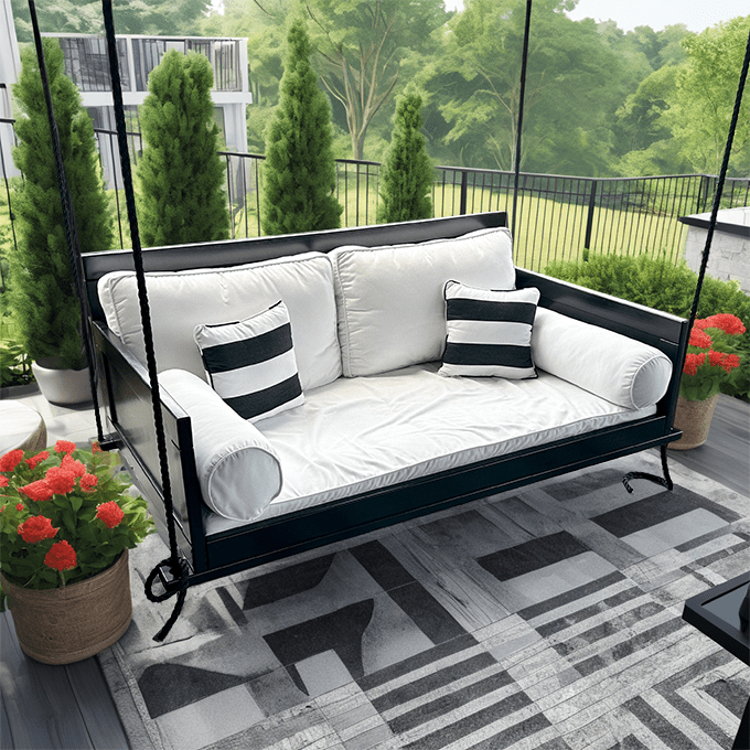 East Green Outdoor Mattress for Swing Beds