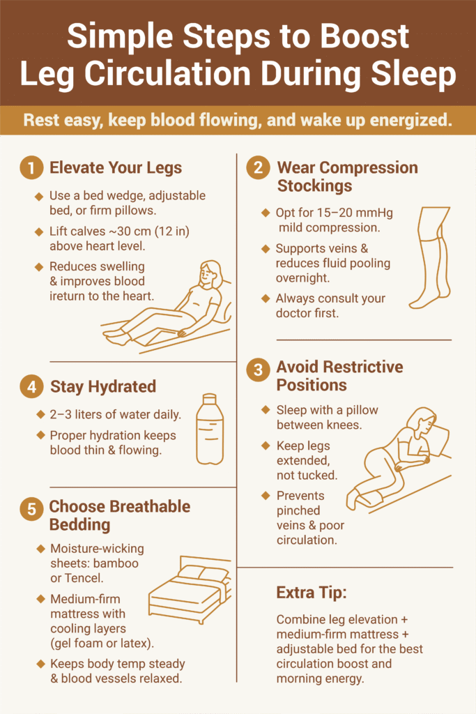 How To Improve Blood Circulation In Legs While Sleeping? 10 Simple Steps to Boost Leg Circulation During Sleep