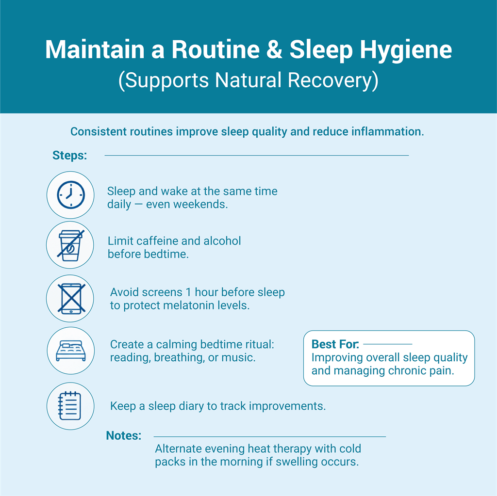 Maintain a Routine and Sleep Hygiene for Chronic Pain