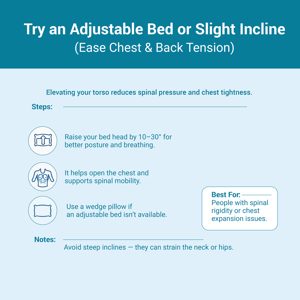 Try an Adjustable Bed or Slight Incline