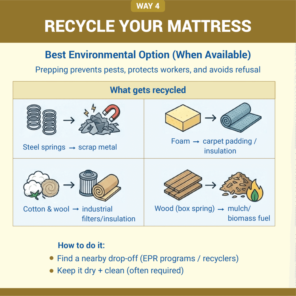 4. Recycle Your Mattress