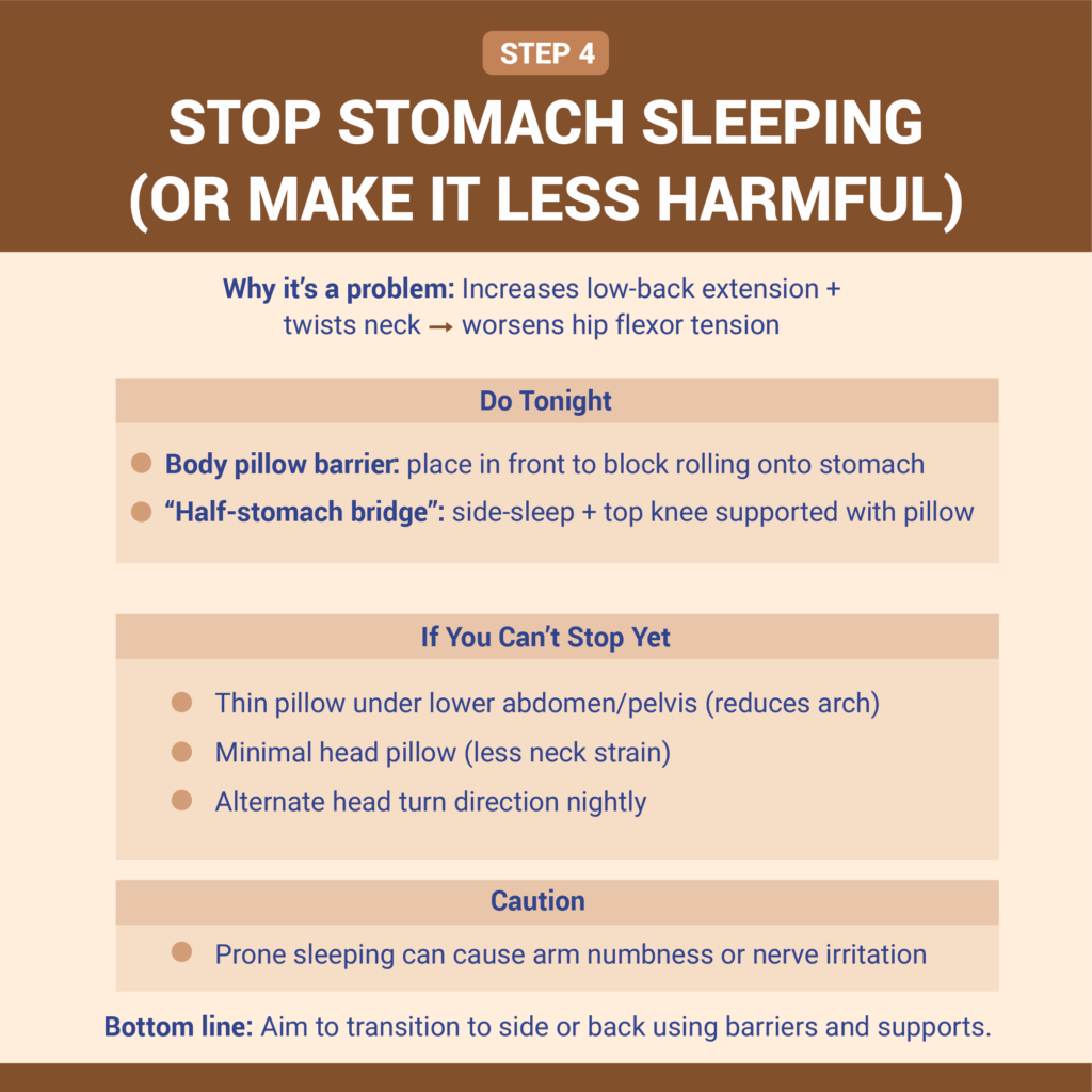 4. Stop Stomach Sleeping