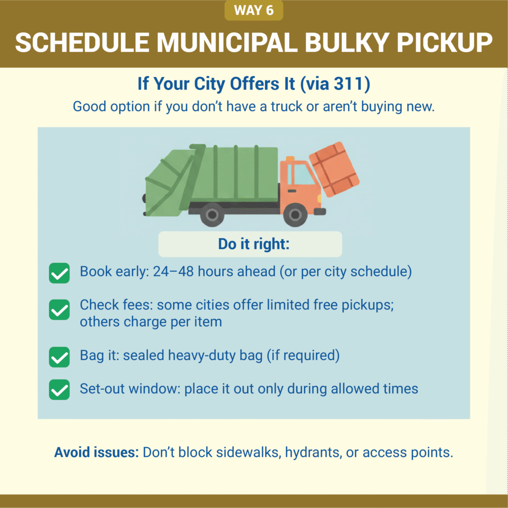 6. Schedule Municipal Bulky Pickup