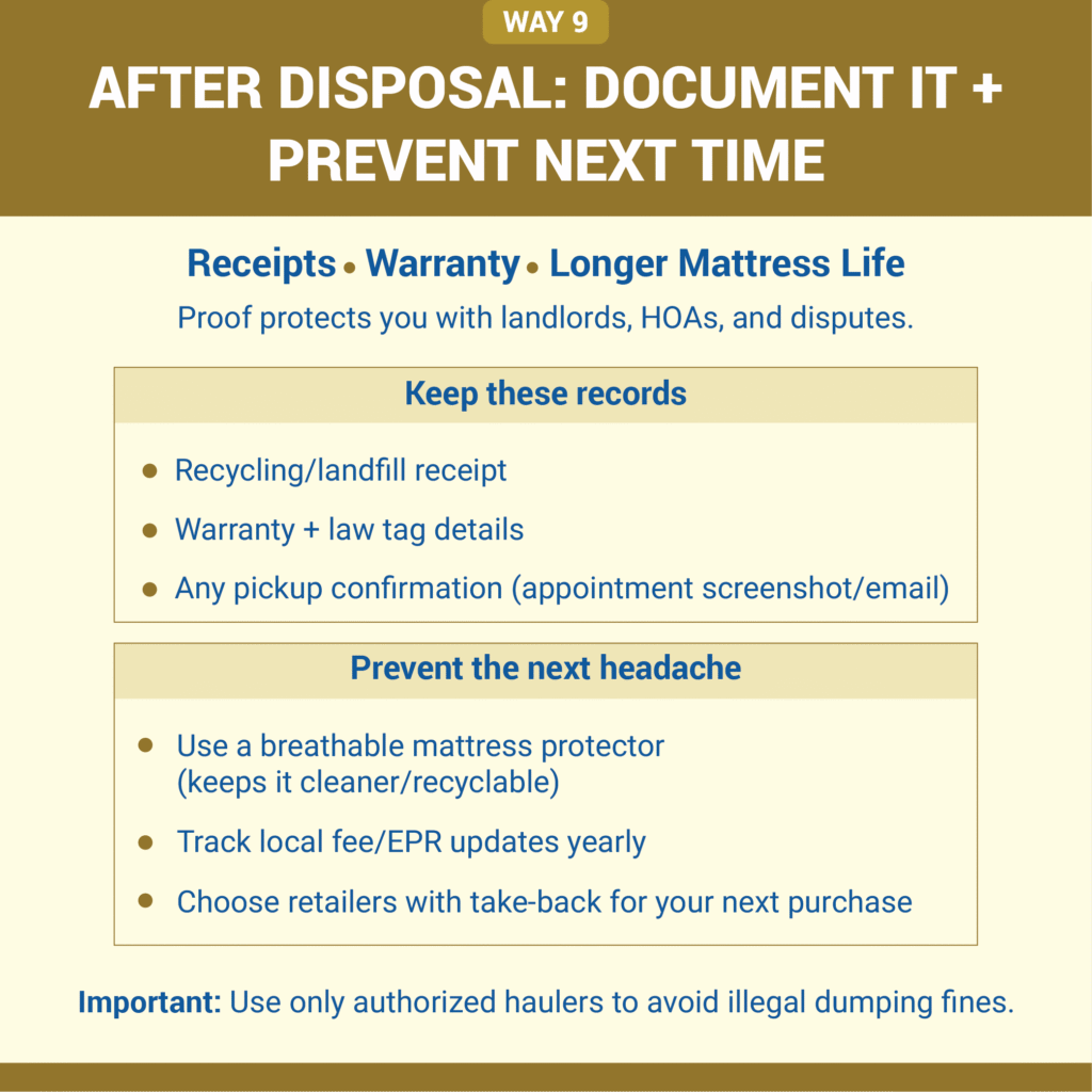 9. After Disposal Document It