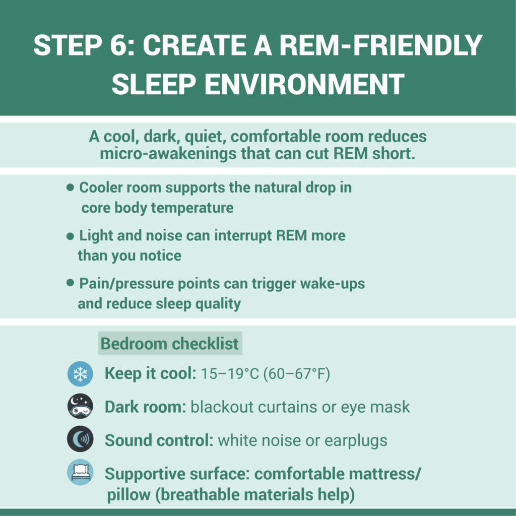 Step 6, Create a REM-Friendly Sleep Environment